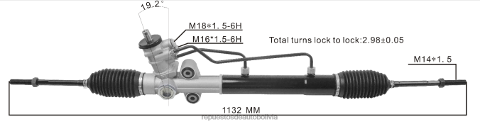autopartes mayoreo - cremallera de dirección asistida 96442387 96384060 NVDHZ2692 CHEVROLET