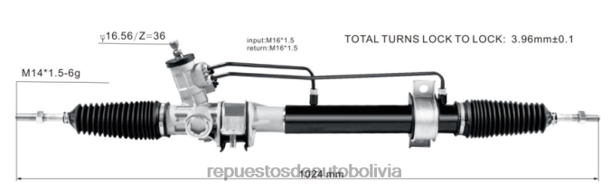 autopartes mayoreo - cremallera de dirección asistida 0k70a-32-110 NVDHZ2772 HYUNDAI/KIA