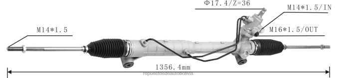 mayorista de venta de repuestos de motos - cremallera de dirección asistida 48580-65j51 NVDHZ2615 SUZUKI
