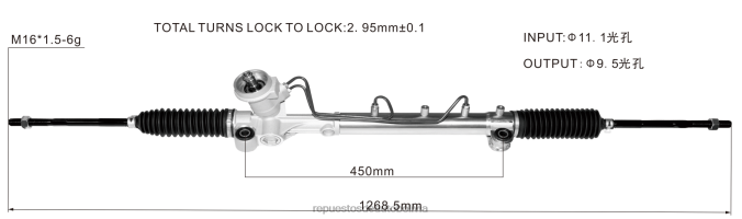 autopartes mayoreo - Cremallera de dirección asistida 3l8z-3504-darm yl8z-3504-kbrm NVDHZ2672 FORD