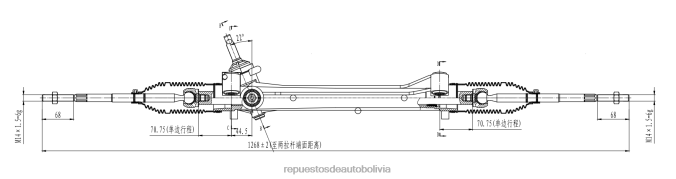 mayorista de repuestos automotrices - cremallera de dirección asistida al8z-3504-brm zzdm-32-110r-0a NVDHZ2673 FORD