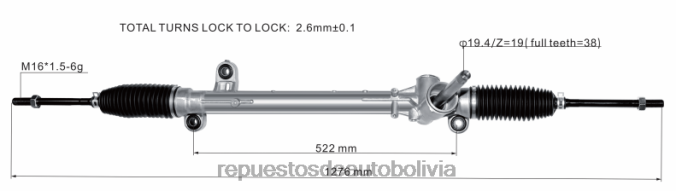 mayorista de repuestos de motos - cremallera de dirección asistida jx6c-3a500-ad NVDHZ2664 FORD
